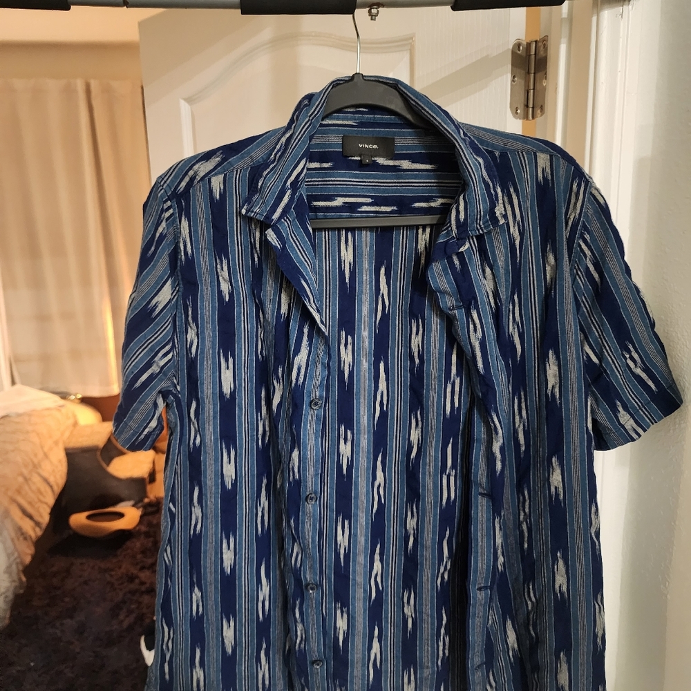 Vince button down short sleeve